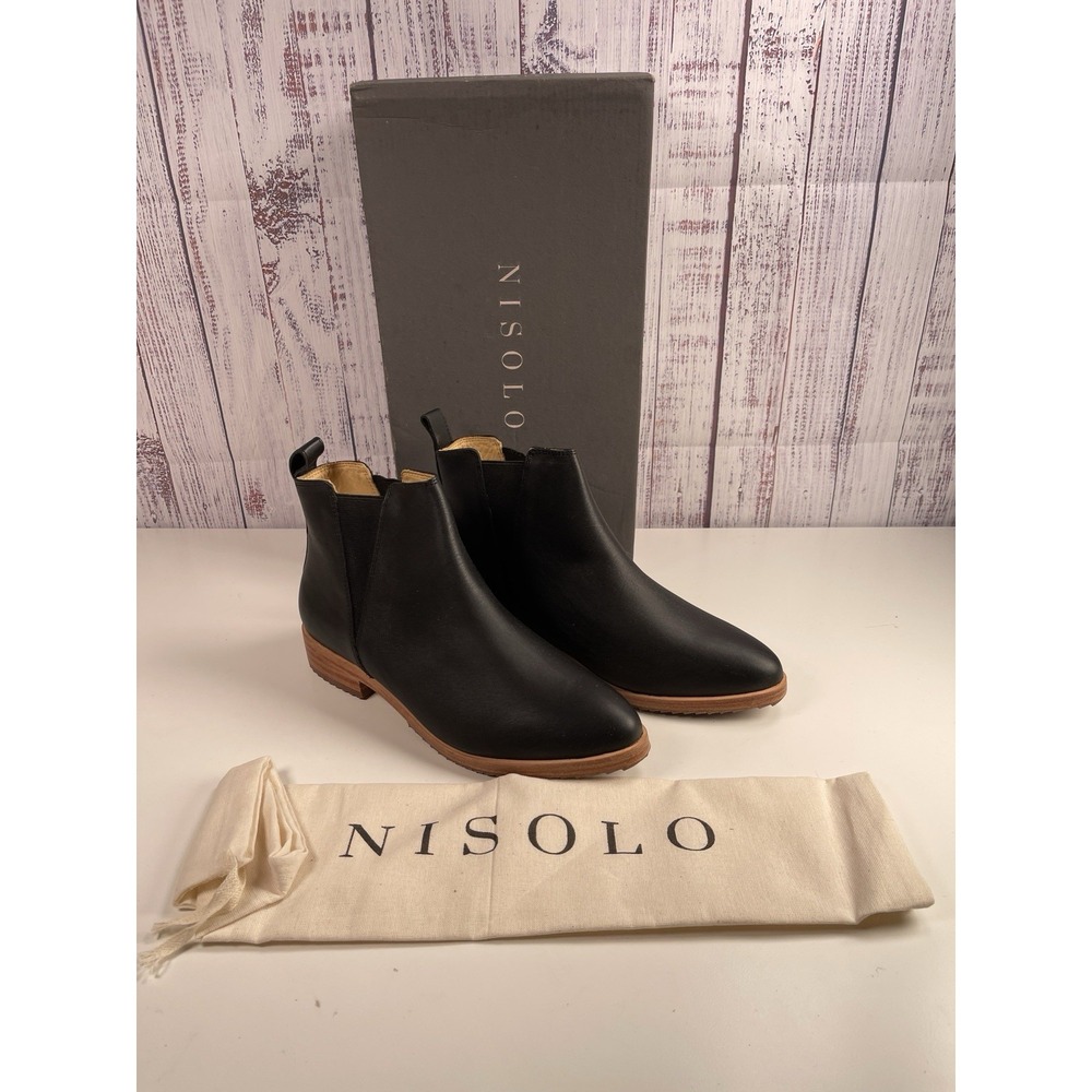 Nisolo Eva- Everyday Chelsea Boot New In Box 6.5 Black